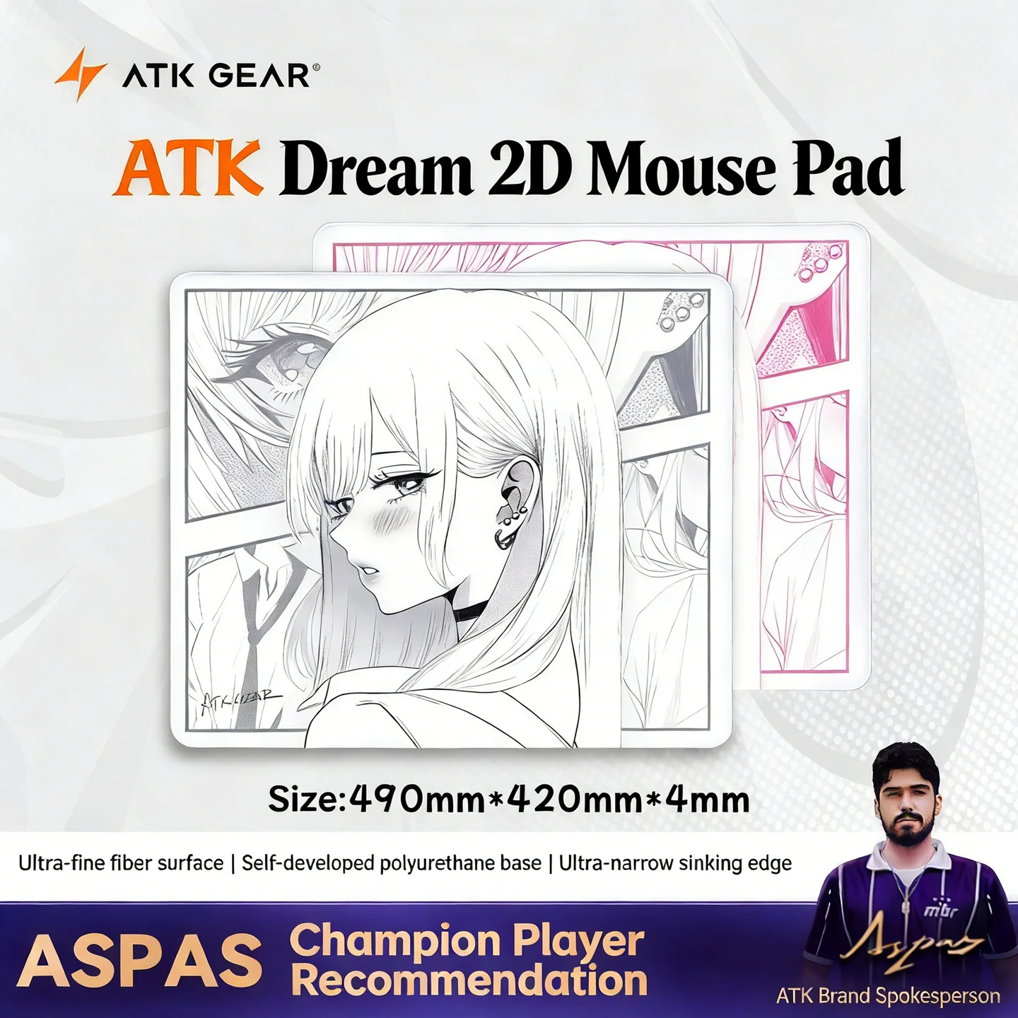 Pc Gaming Valorant - ATK Dream Anime Style Mouse Pad