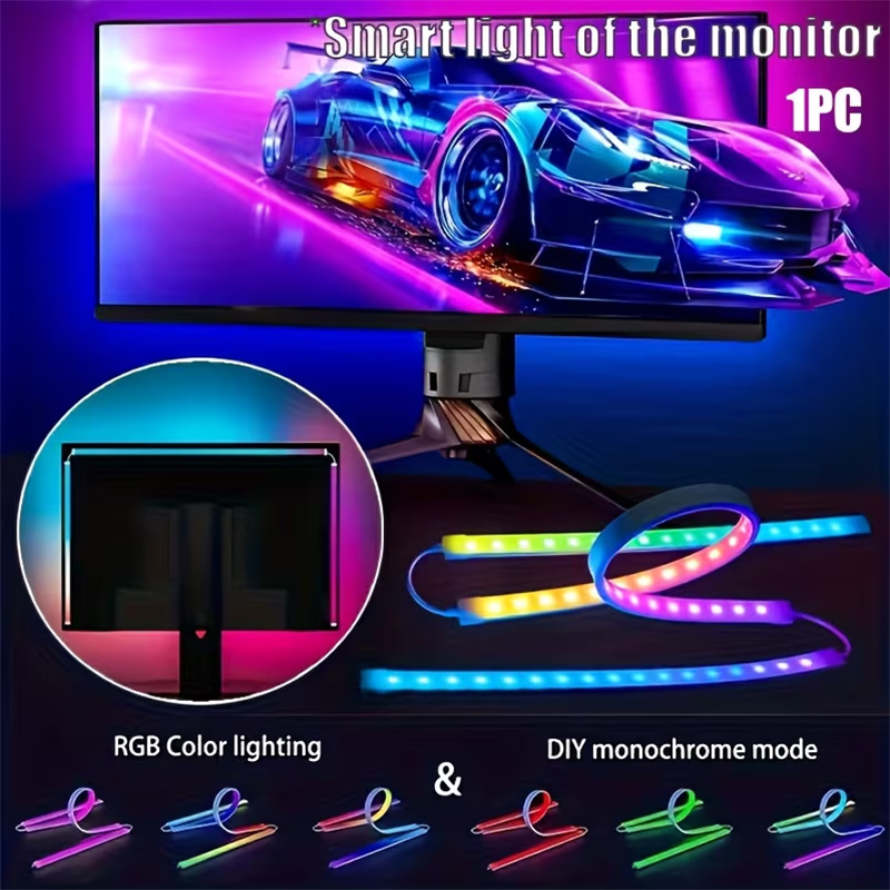 Pc Gaming Games - RGB Gaming Lights Strip Monitor Backlight