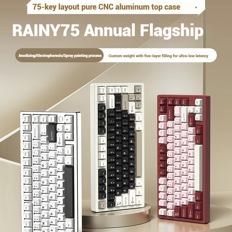 Pc Gaming Custom - Wireless Bluetooth RAINY75 Customized Gaming Keyboard