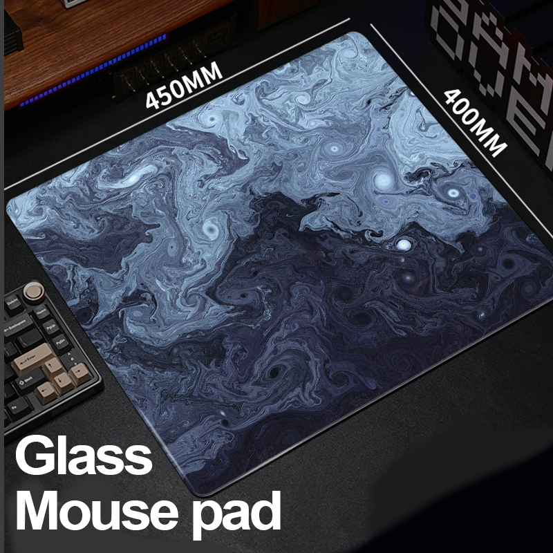 Fps Gaming Mouse - Artistic Line Art Glass Mouse Pad
