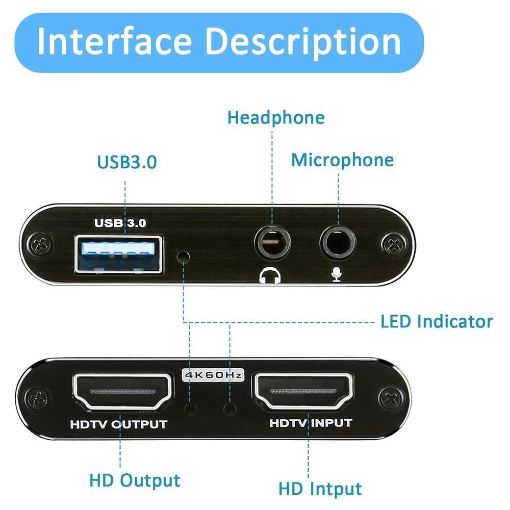 4K HDMI-Compatible to USB 3.0  - Pc Gaming Games reseña y precio