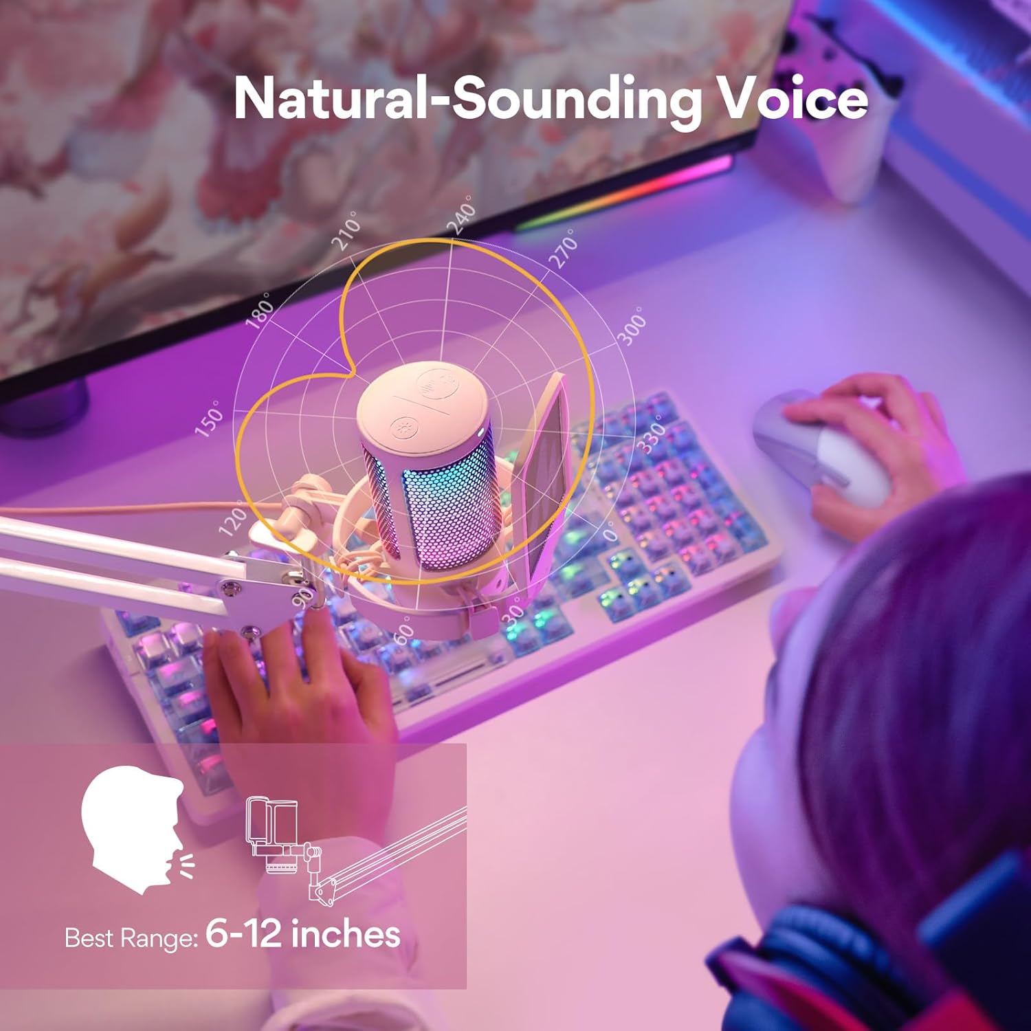 Gaming USB Microphone With Noi - Pc Gaming Discord reseña y precio