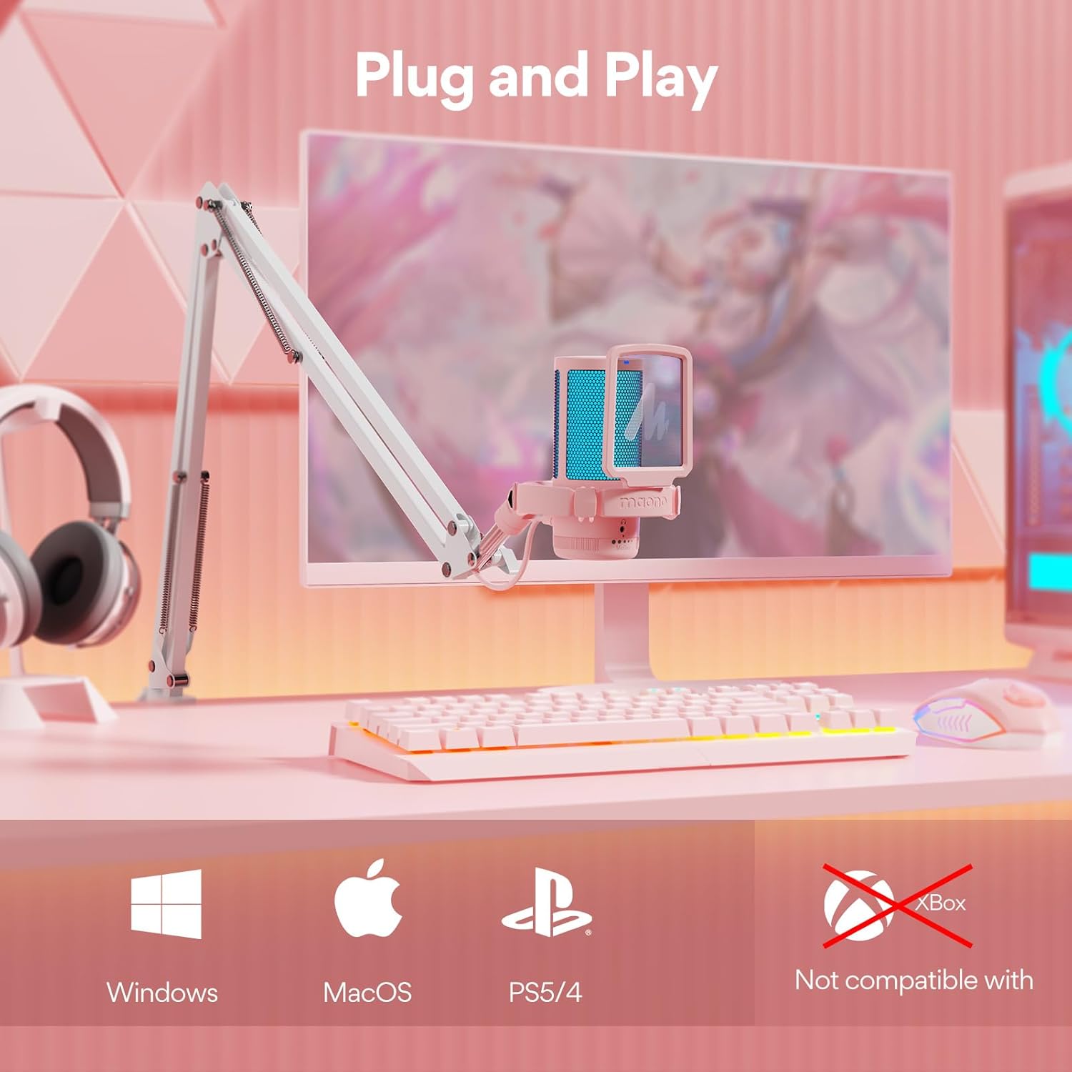 Gaming USB Microphone With Noi - Pc Gaming Discord reseña y precio