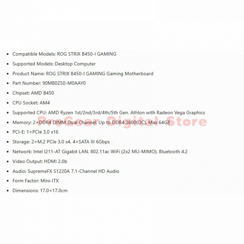 for Asus ROG STRIX B450-I GAMI - Pc Gaming Asus Rog reseña y precio