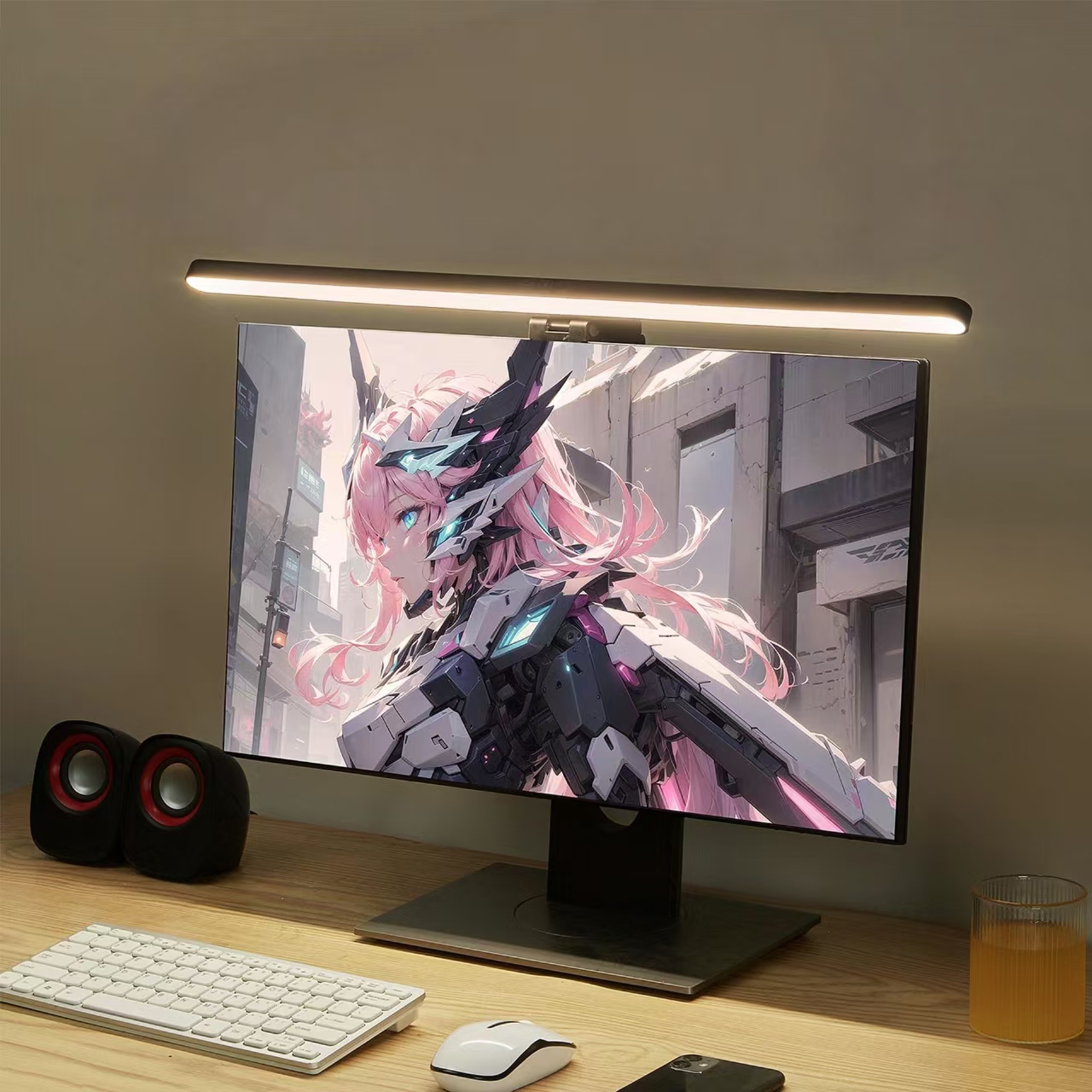 LED Monitor Light Hanging Desk - Pc Gaming Setup reseña y precio