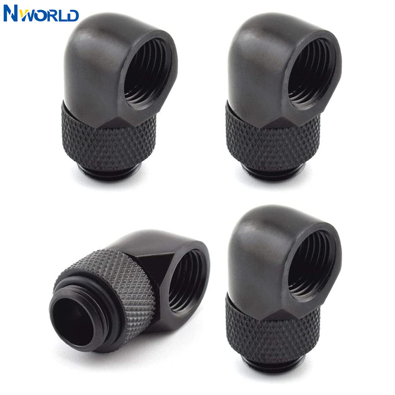 4pcs G1/4 Thread 90 Degree Fit - Pc Gaming Liquid Cooling reseña y precio