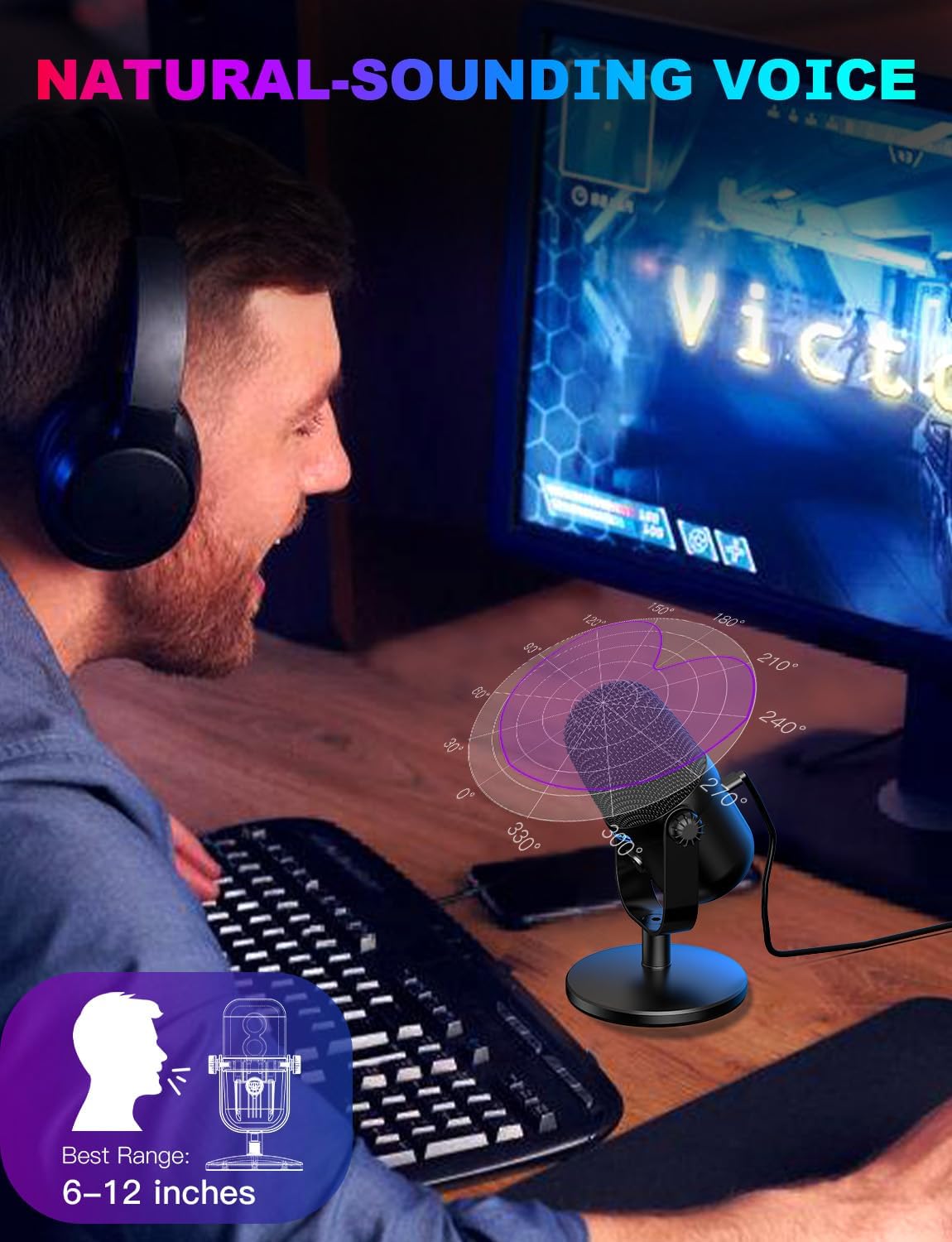Gaming Microphone with Noise C - Pc Gaming Discord reseña y precio