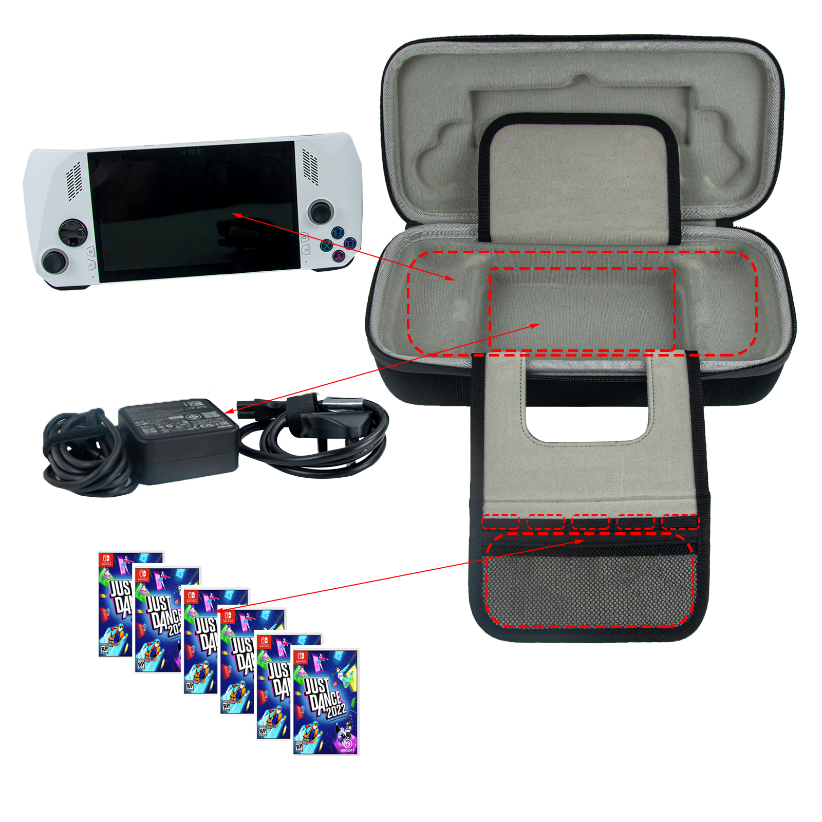 Hard Shlle Portable Carrying C - Pc Gaming Asus Rog reseña y precio