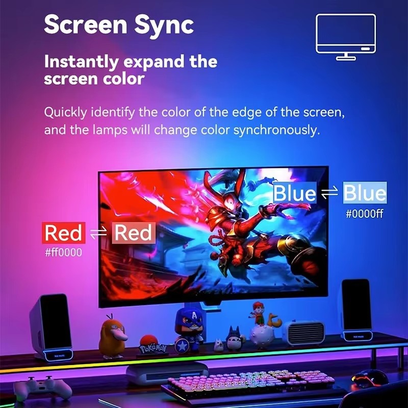 RGB Gaming Lights Strip Monito - Pc Gaming Games reseña y precio