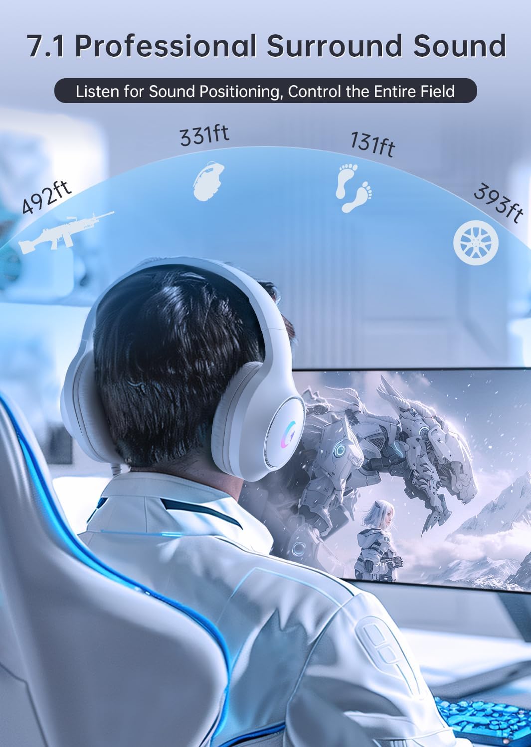 Gaming Headset With 7.1 Surrou - Gaming Headset reseña y precio