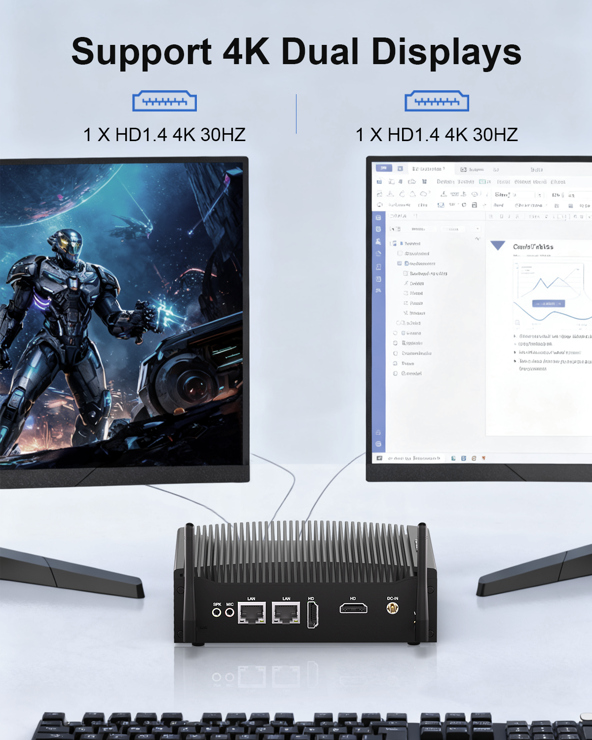 HYSTOU H7 Intel Core I5 8350u  - Pc Gaming Core I5 reseña y precio