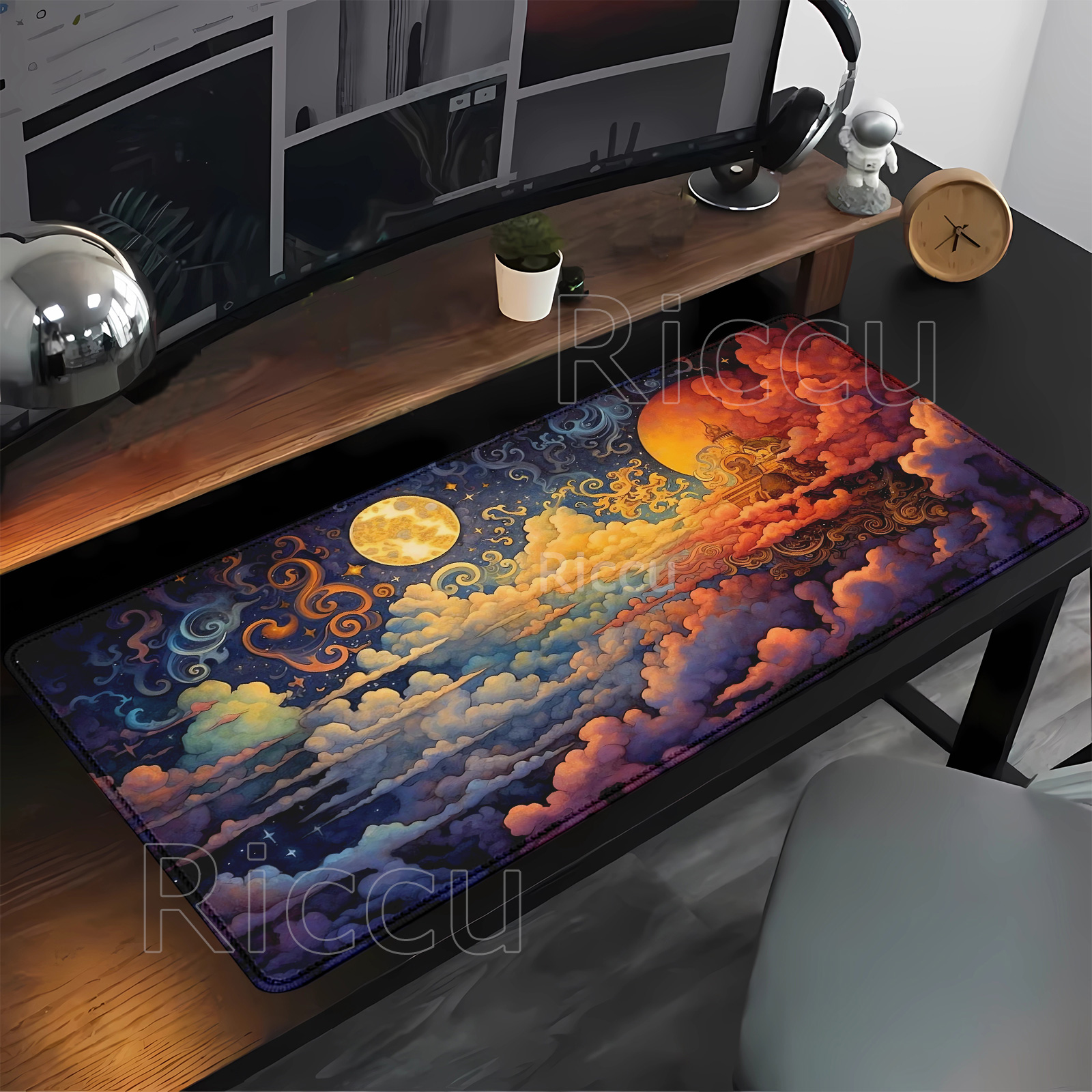 Large Mouse Pad Full moon and  - Pc Gaming Cloud reseña y precio