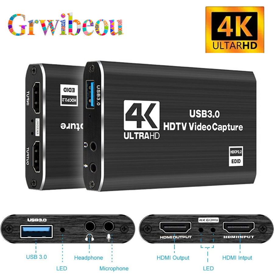 4K USB 3.0 Video Capture Card  - Pc Gaming Games reseña y precio