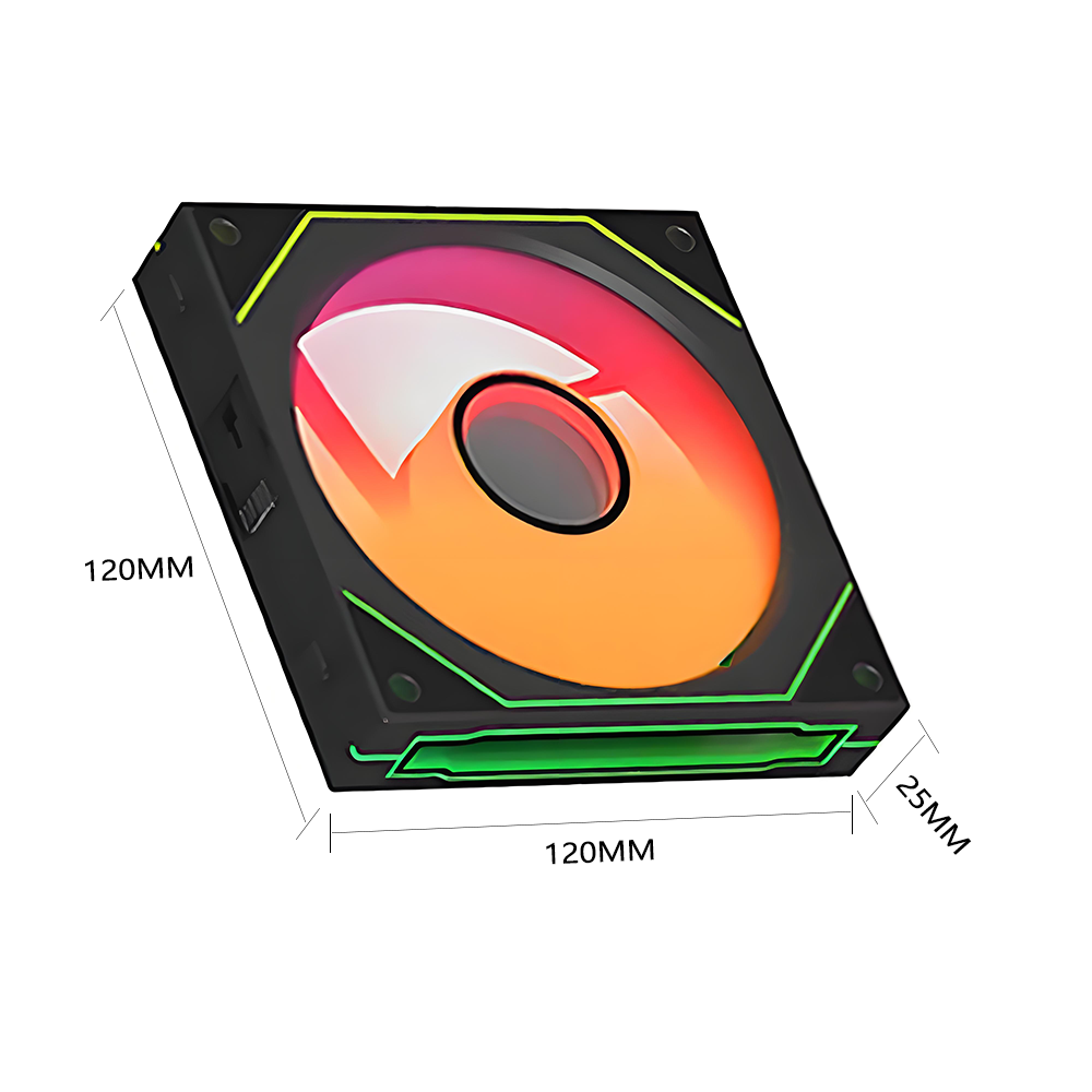 PC case fan 120mm ARGB mirror  - Pc Gaming Liquid Cooling reseña y precio