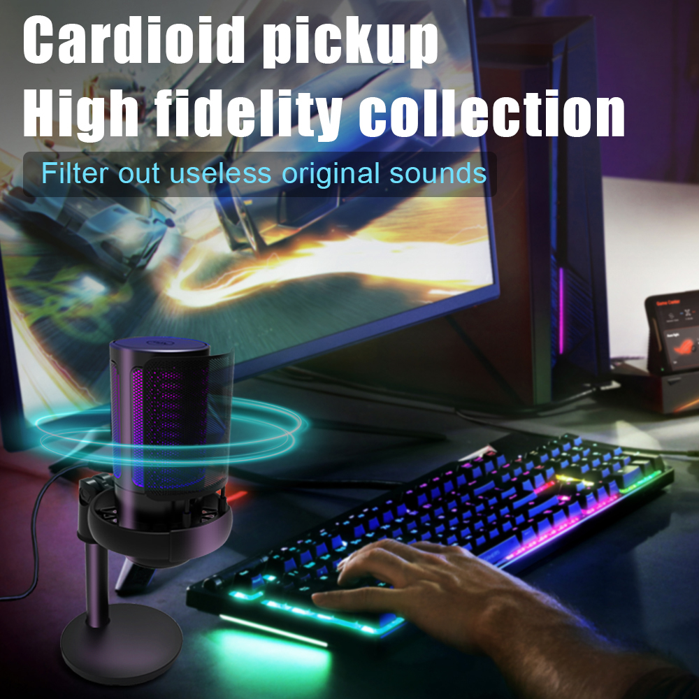 RGB USB Gaming Microphone for  - Pc Gaming Discord reseña y precio