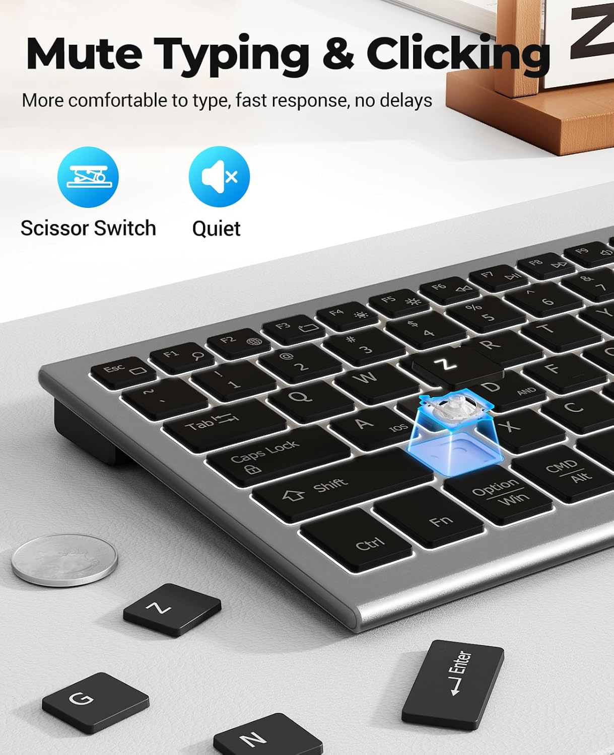 JOMAA Bluetooth Wireless Keybo - Pc Gaming Windows 7 reseña y precio