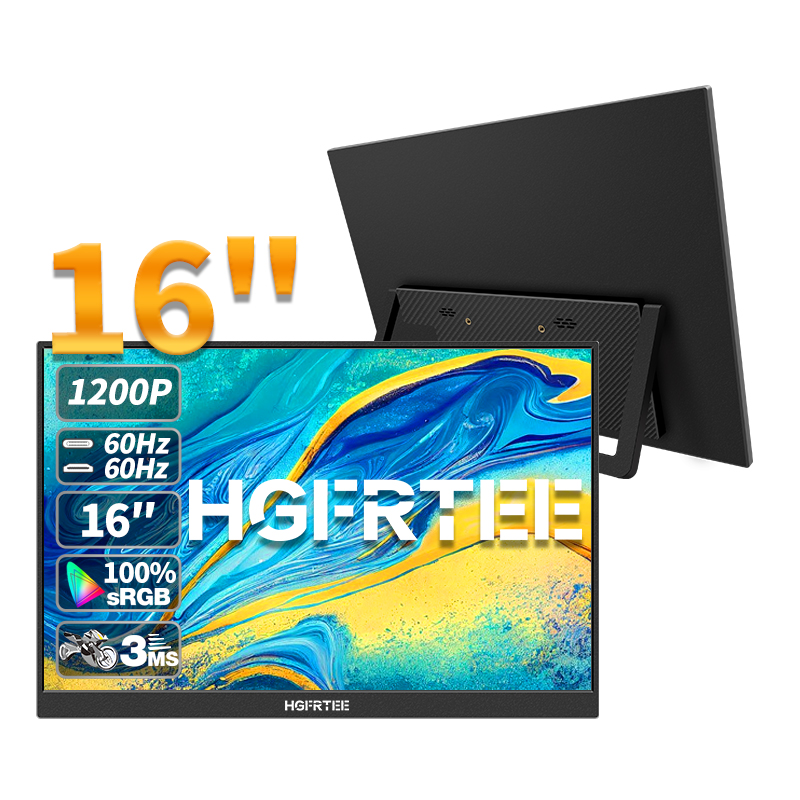 HGFRTEE 16Inch Portable Monito - Pc Gaming Test reseña y precio