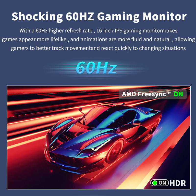HGFRTEE 16Inch Portable Monito - Pc Gaming Test reseña y precio