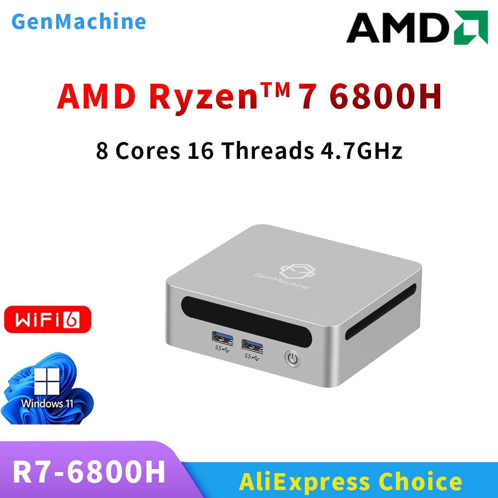 GenMachine Ryzen 6600H 6600U 6 - Pc Gaming Windows 7 reseña y precio