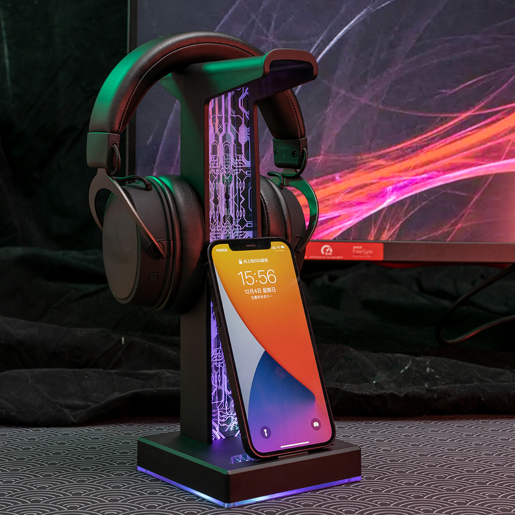 RGB Gaming Headphone Stand Dua - Pc Gaming Used reseña y precio