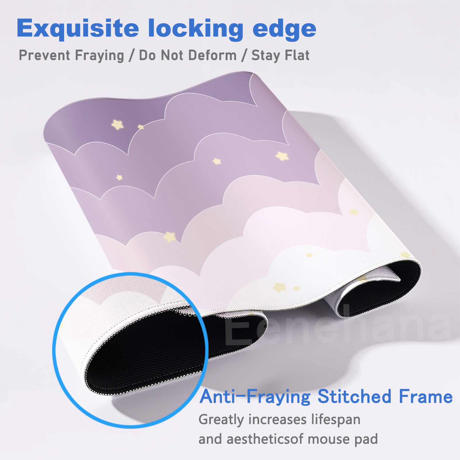 Light Blue Pink Clouds Desk Ma - Pc Gaming Cloud reseña y precio