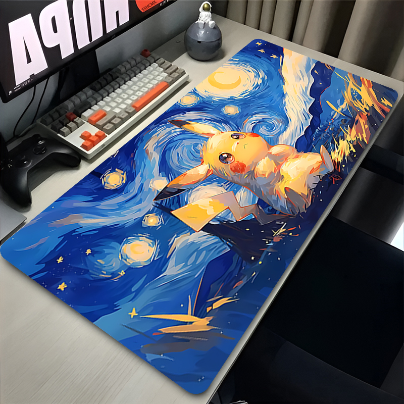 Mouse Pad P-pokemon Pikachu Co - Pc Gaming Custom reseña y precio