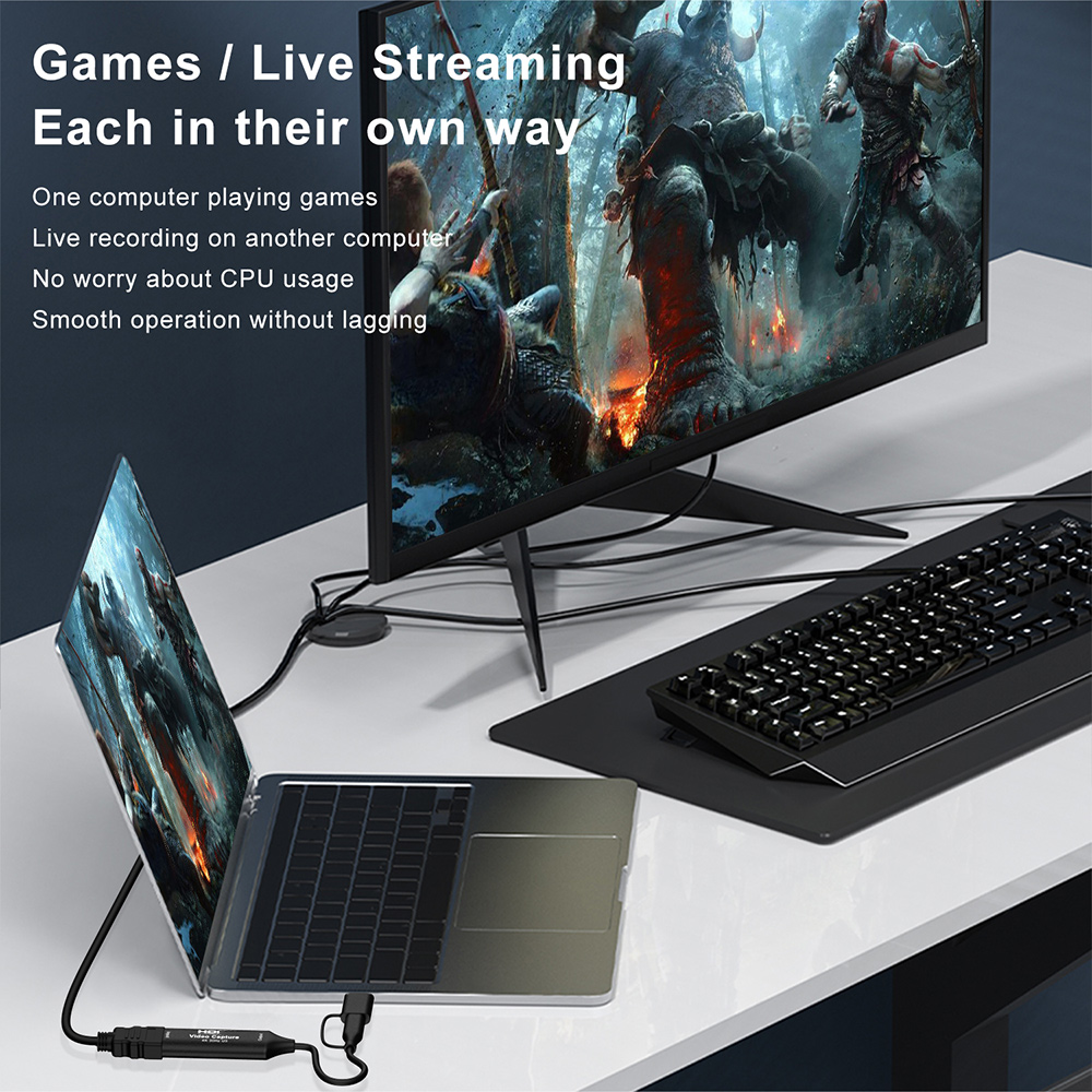 4K HDMI-compatible USB Video C - Pc Gaming Games reseña y precio